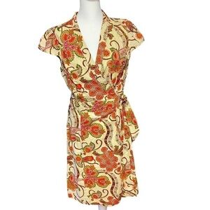 Tommy Hilfiger Wrap Paisley Dress. Size L. Multicolored. Spring